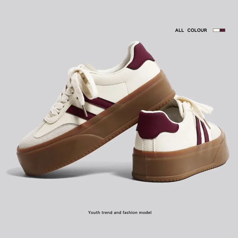 Design Women Winter Warm For Woman Thick Sole Chunky Sneakers Girls Sports Shoes