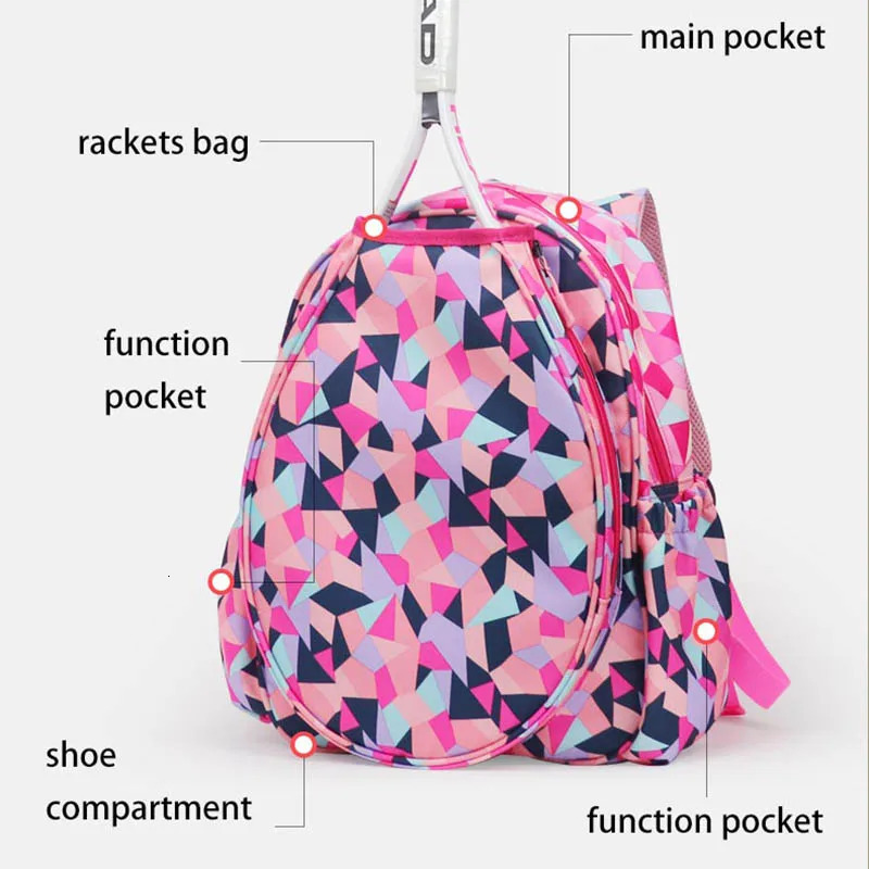 GreatSpeed 1 Piece Tennis Racket Backpack Badminton Bag Mens Womens Adult Childrens Backpacks 241031