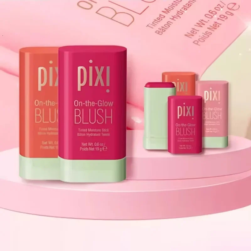 3-in-1 Cheek Lip Tinted Moistured Blush Stick Silky Brighten Blush Cream Tubes Matte Contour Makeup Blusher Cosmetics 241031