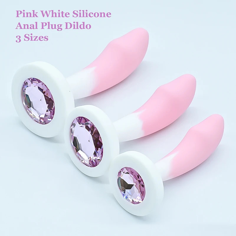 Silicone Anal Plug Crystal Base Butt Plug Sex Toys For Woman Sexy Toys Anal Toys Anal Trainer Adult Toys Anal Dildo Sex Shop 241031
