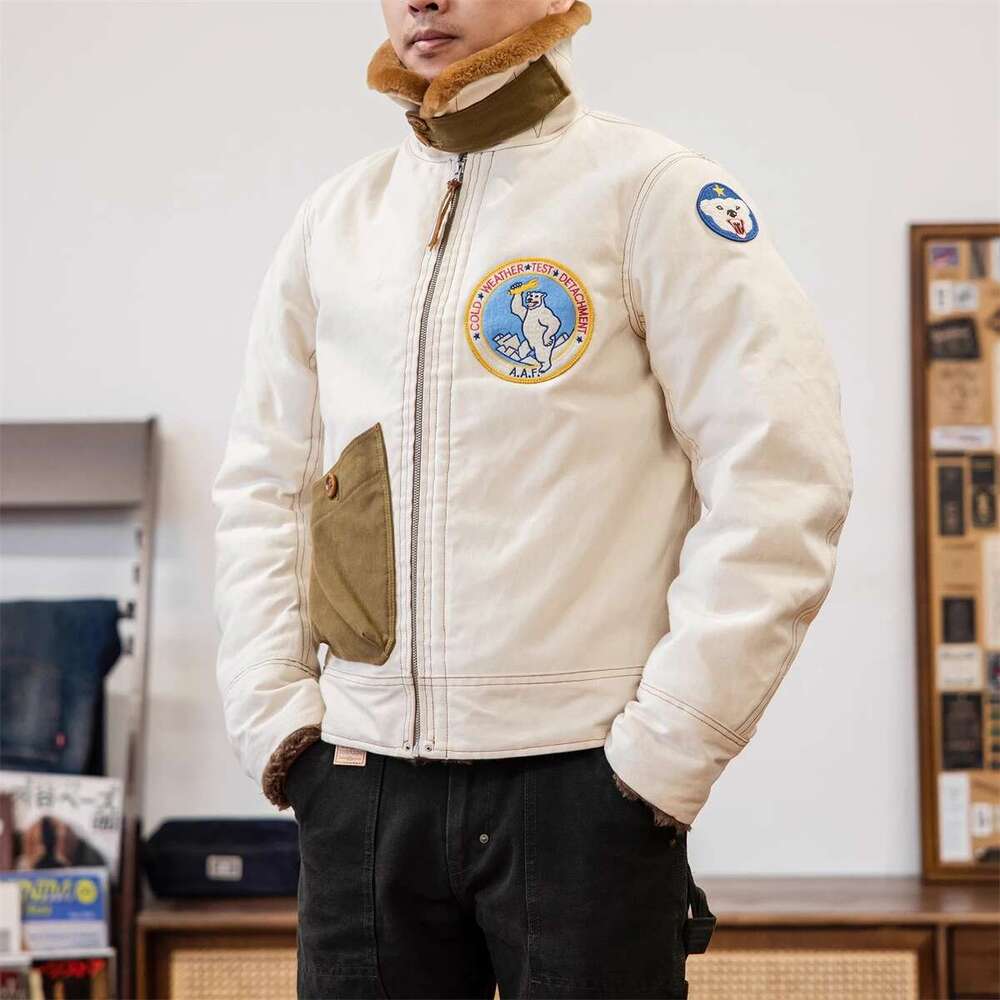 Red Tornado S-3 Winter Flying Vintage Fashion Men's Bomber Jacket Ameki