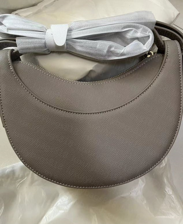 Designer Shoulder Bags Numero Dix Half-Moon Bag Full-Grain Textured/Smooth Calf Leather Characteristic Tote Closure Crossbody Women Hobo Handbags Purs