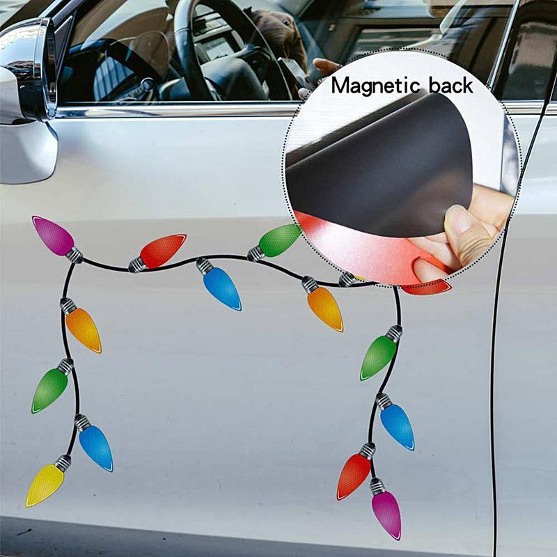 New Magnet For Reflective Light Stickers 6 Bright Colors Car Refrigerator Decorations Christmas Decals