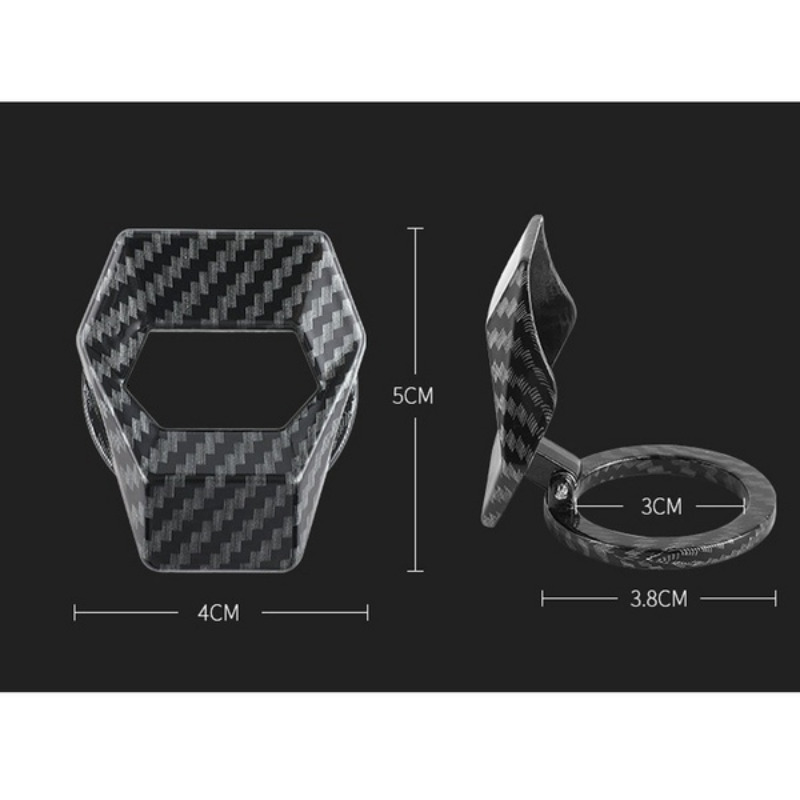 New STONEGO Lambo Style For Stonego Car Engine Start Stop Push Button Switch Cover Carbon Fiber Interior Decor Trim Sticker