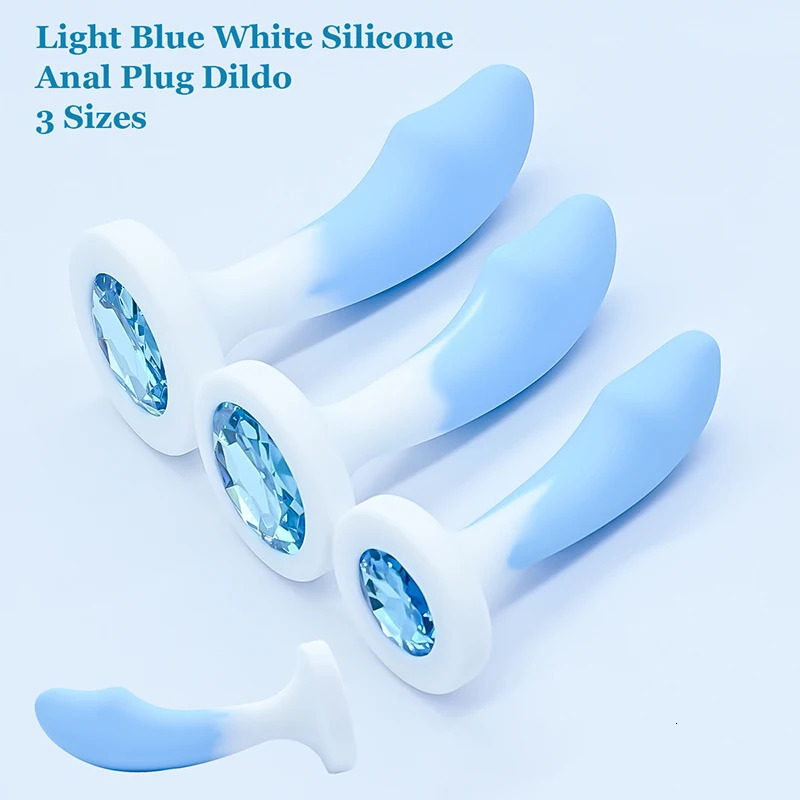 Silicone Anal Plug Crystal Base Butt Plug Sex Toys For Woman Sexy Toys Anal Toys Anal Trainer Adult Toys Anal Dildo Sex Shop 241031