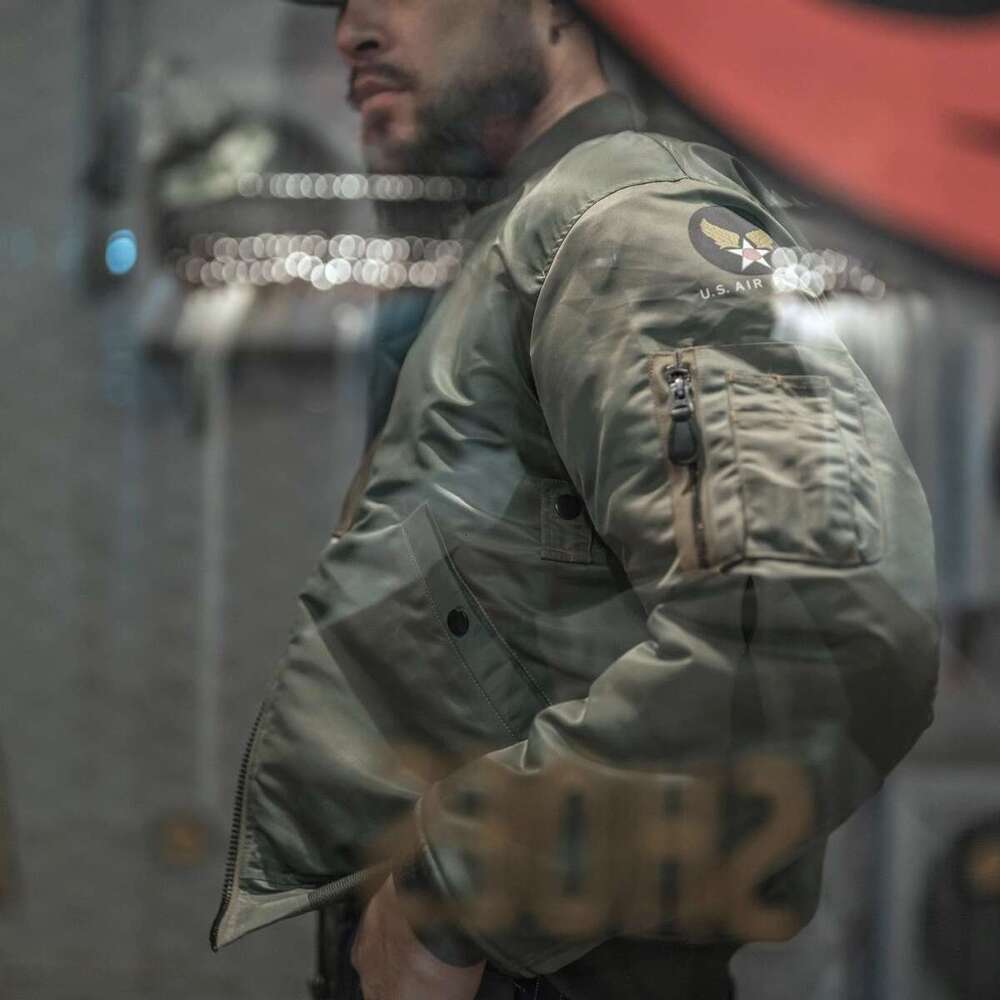 Bronson Ma-1 Bomber Flight Jacket Fall Winter Men's Military Coat Water Resistant