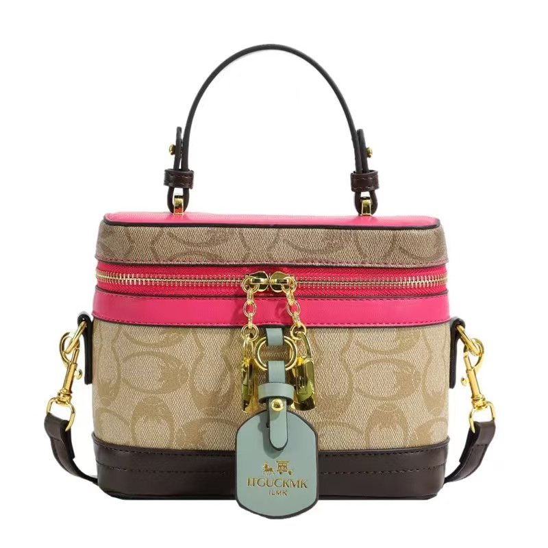 Designer European Station Women's Bag 2024 New Vintage French Print Small Square Bag Versatile One Shoulder Crossbody Bag Box Bag Trend