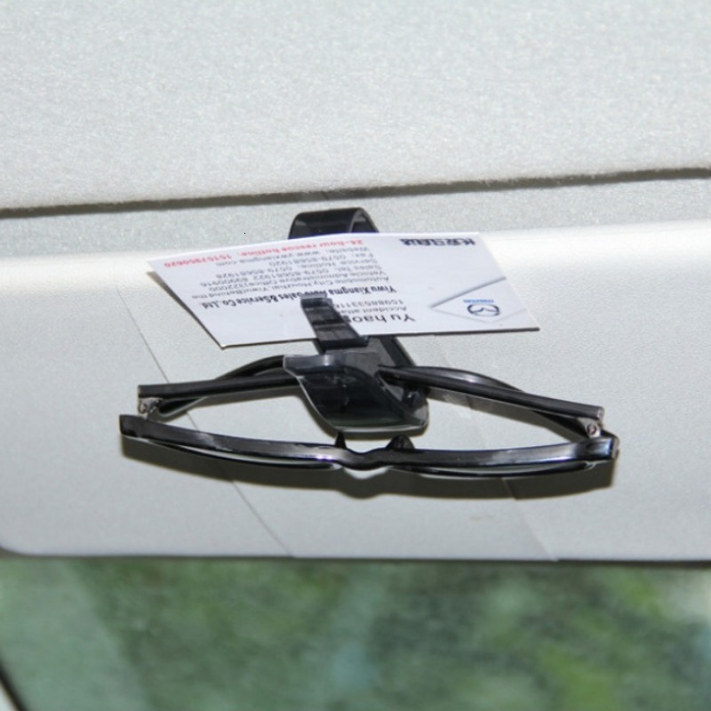 New Universal Car Auto Sun Visor Glasses Box Sunglasses Clip Card Ticket Holder Fastener Pen Case Eyeglasses Clips Accessories