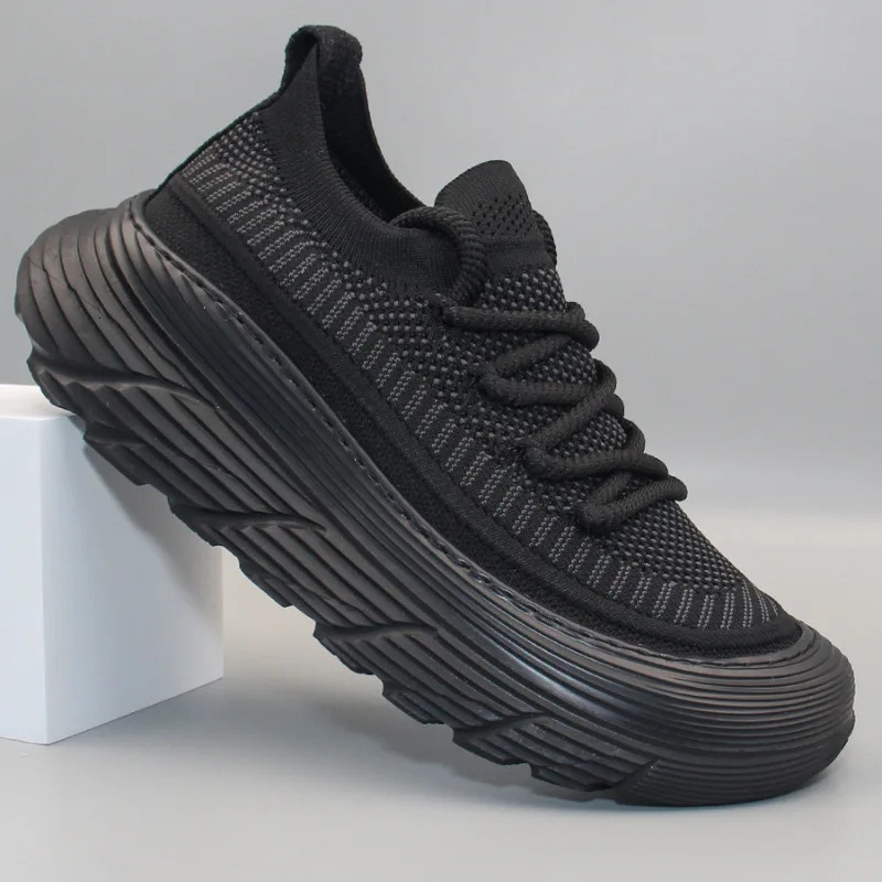 2025 New Man Sneakers Summer Black Weaving Breathable Mesh Atos Hommes Casual Quick-dry Soft Sole Men's Sport Shoes Outdoor