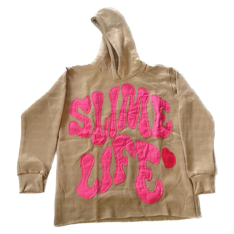 Y2k Retro American Colored Letter Hoodie Mens Fashion High Street Oversized Sportswear Womens Retro Casual Jacket 241031
