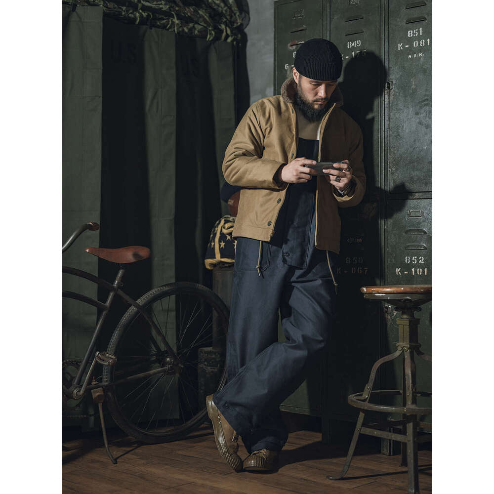 Bronson Deck Overalls Jungle Cloth Vintage-Inspired Pants Naval Workwear Coveralls