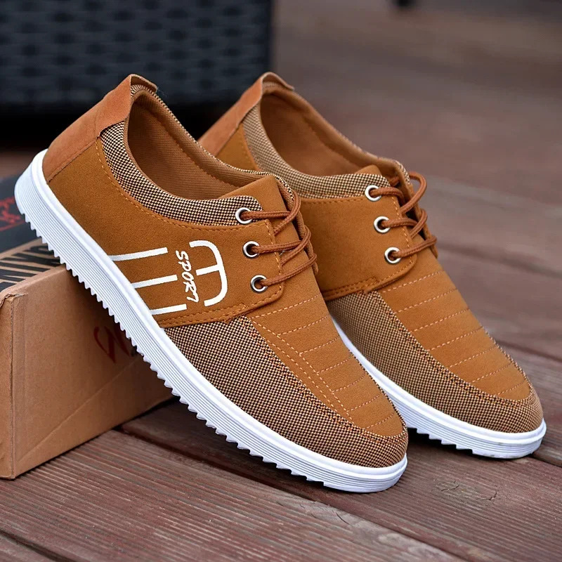 Men's Sneakers Lightweight Canvas Summer Mens Vulcanized Shoe Breathable Work Lace-ups Men Driving Shoes Atillas