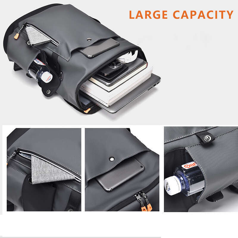 Men PU Leather Bagpack Large Laptop Backpac Male Schoolbag For Teenagers Boys Business Bags
