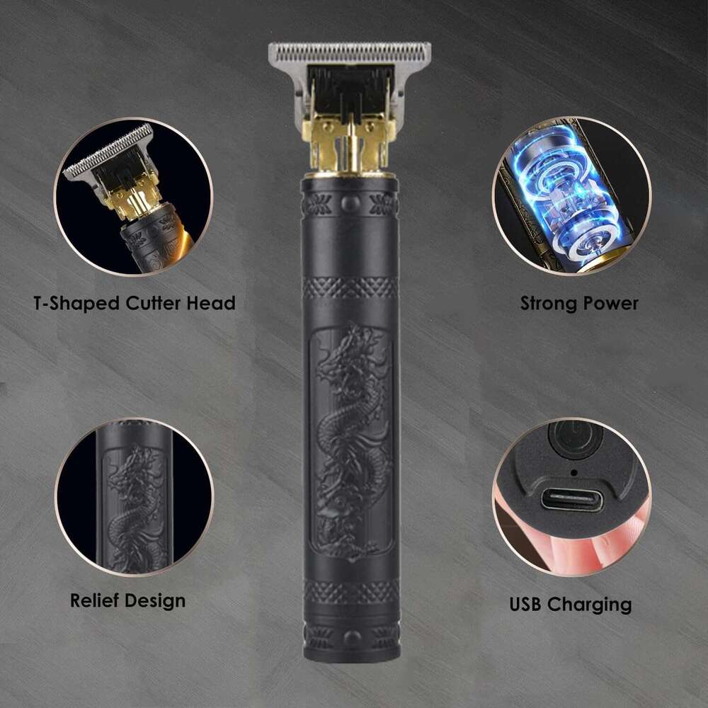 Professional Cordless Rechargeable Barber Clippers Men's Hair Cut hine Electric Trimmer for Home Use