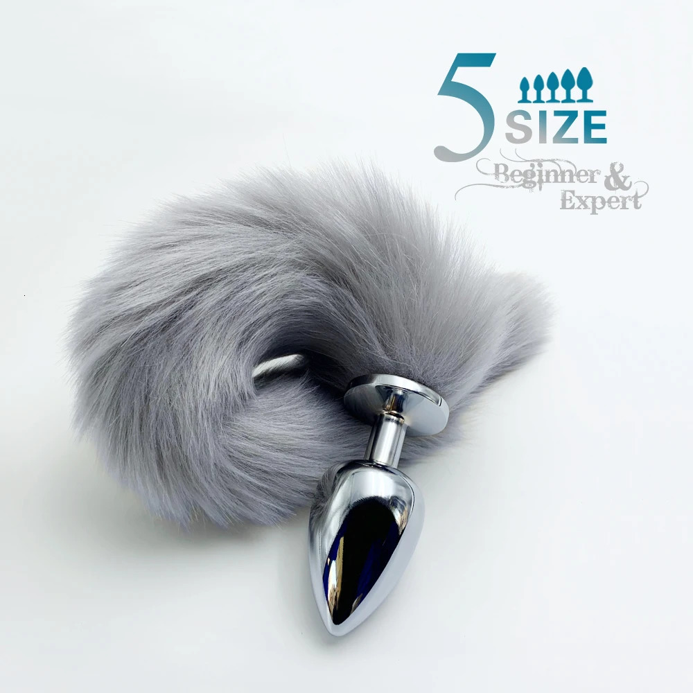 1PcsBDSM Five Sizes Dog Tail Anal Plug Animal Tail Butt Plug Role-playing Sex Games Sex Products Men And Women Adult Sex Toys 241031