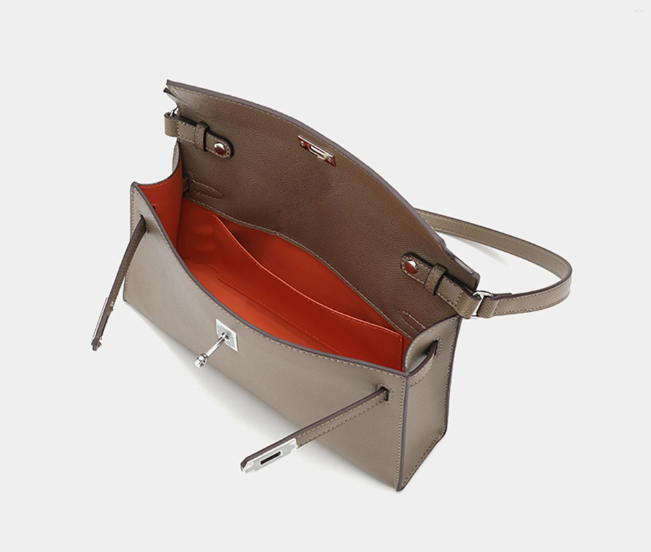 Drawstring Spring Solid Color For Women Fashion Shoulder Bags PU Leather Underarm Bag Advanced Brand Handbag 83ac 4