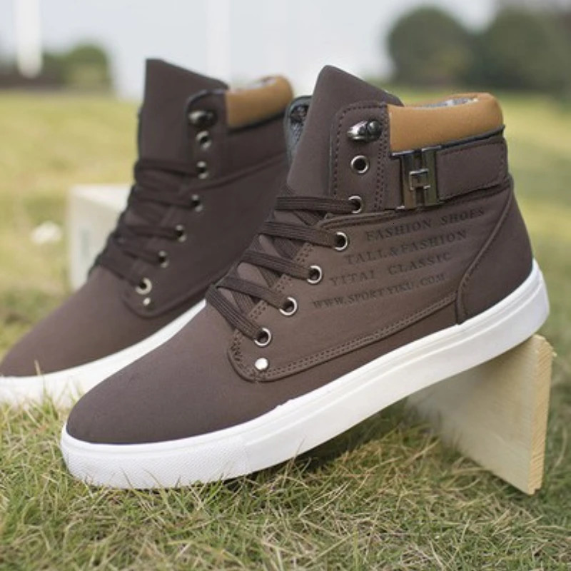 Mens Shoes Autumn Collection Mens Shoes Premium Skateboarding Shoes Retro Platform Casual Lace Up Mens Fashion Boots 241031