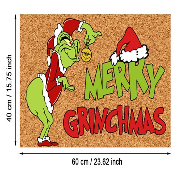 2024 Front Porch Rugs Welcome Mat Christmas Gnome Door Mat Christmas Festival Decoration Front Door Carpet Indoor Outdoor Mat