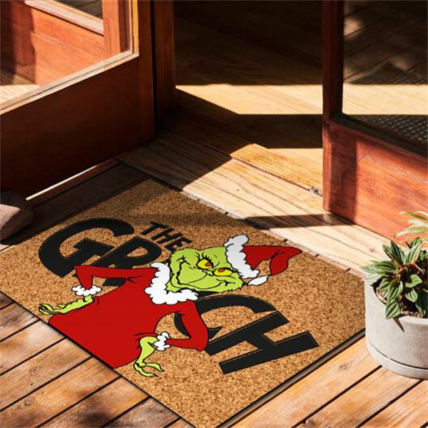2024 Front Porch Rugs Welcome Mat Christmas Gnome Door Mat Christmas Festival Decoration Front Door Carpet Indoor Outdoor Mat