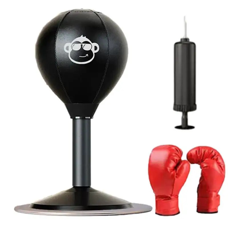 Punching Bag Desktop Punching Bag Stress Buster With Suction Cup Desk Table Boxing Punch Ball Suction Cup Reduce Tension Toys 241031