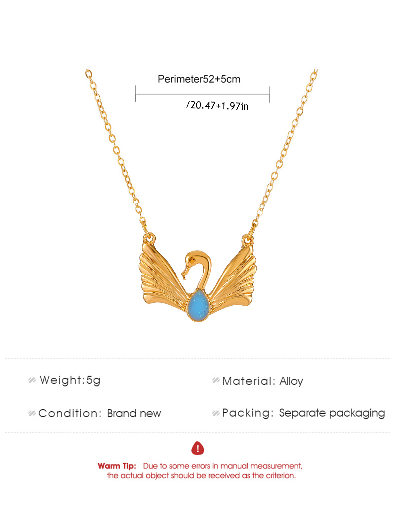 Elegant Swans Necklace from Barbie Princess Collection for Ladies