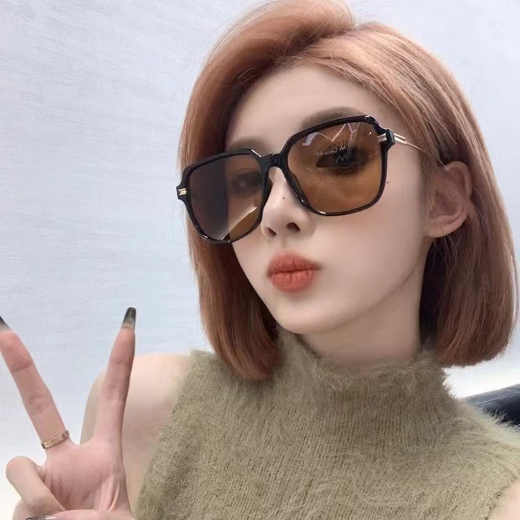 Top tier sunglasses, Polaroid lenses, high-end women's eyeglass frames, men's retro metal sunglasses, UV resistant European and American fas