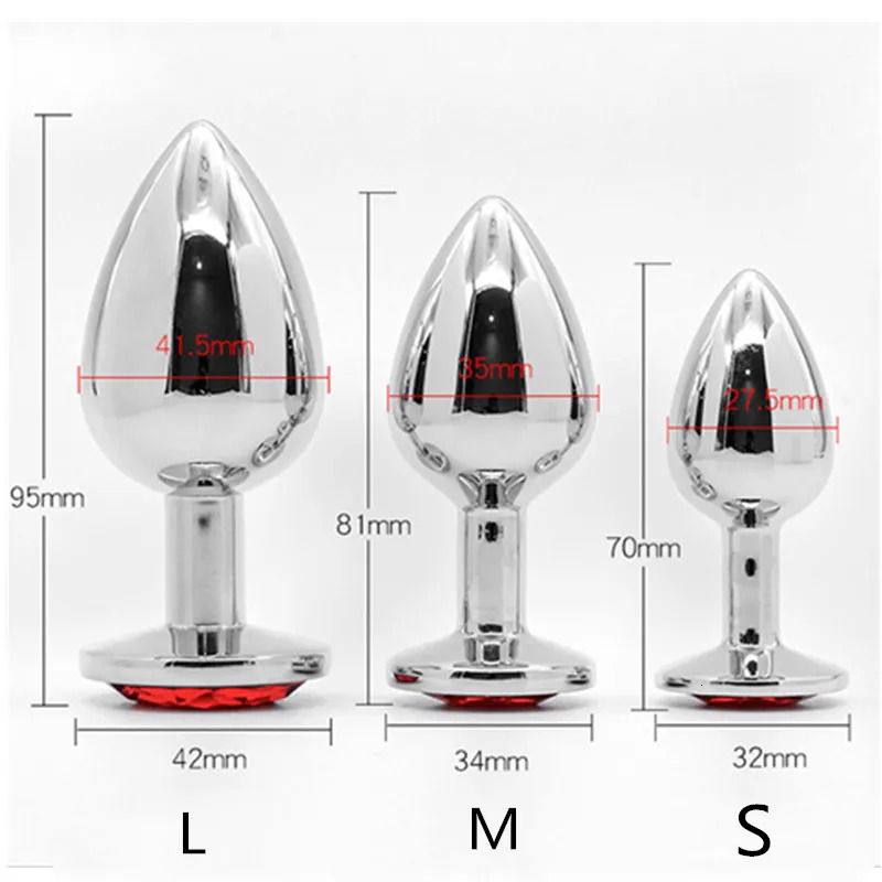 Anal Plug Sex Toys Round Shaped Metal Stainless Smooth Steel Butt Flushable Repeated use FemaleMale Intimate Goods 241031