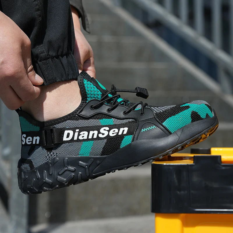 Work Sneakers Steel Toe Shoes Men Safety Shoes Puncture-Proof Work Shoes Boots Indestructible Footwear Security Lightweight 241031