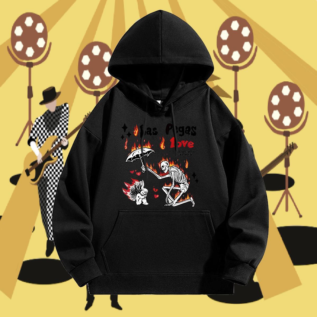 2024 New Hoodie Men Breathable Drawstring Hoodie Unisex Men Clothes Hoodie Casual Daily Wear Tops Hoodie Floral Print 350g Cotton