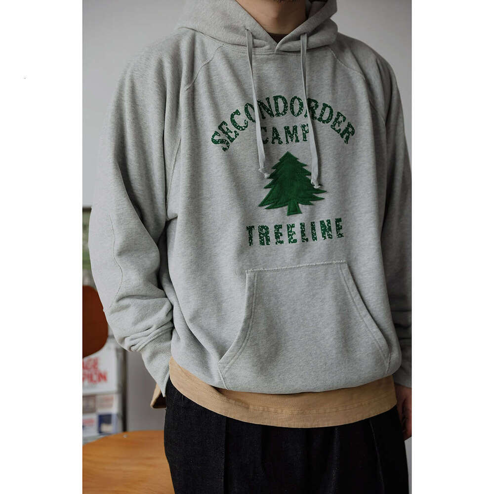 Second Order Sweat Parka American Casual Cotton Fleece Hoodies Oversize Fit