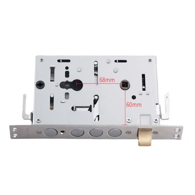 Smart Lock Body: Multi-Size Fingerprint Password Mortise for Wood, Metal, and Glass Doors