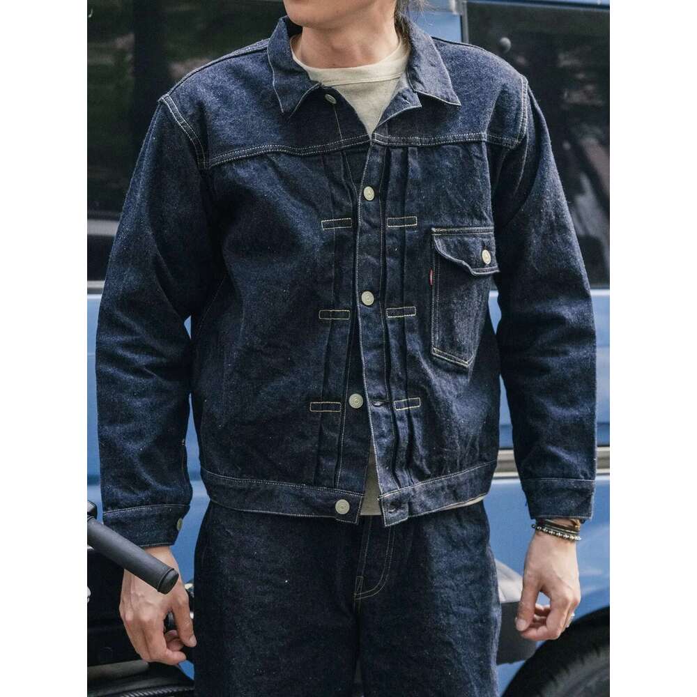 Red Bronson 1946 Model 506Xx Jean Jacket In Raw Seedge Denim Lot 46806Xx Indigo