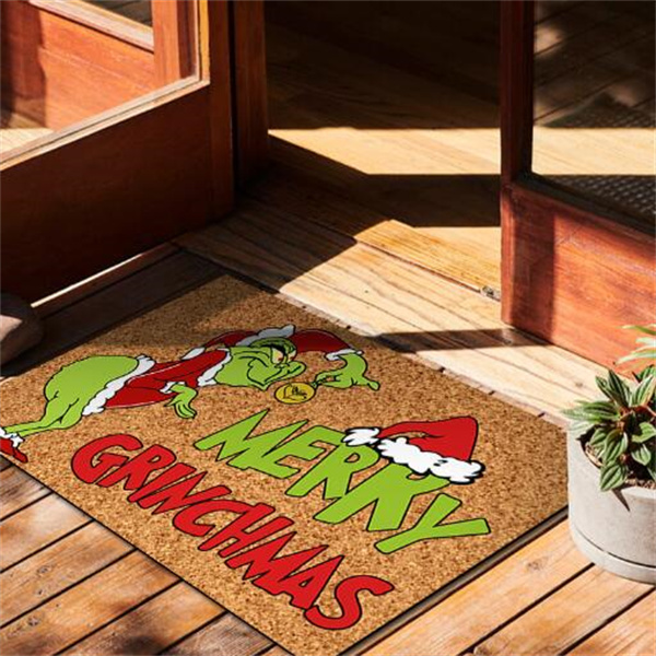 2024 Front Porch Rugs Welcome Mat Christmas Gnome Door Mat Christmas Festival Decoration Front Door Carpet Indoor Outdoor Mat