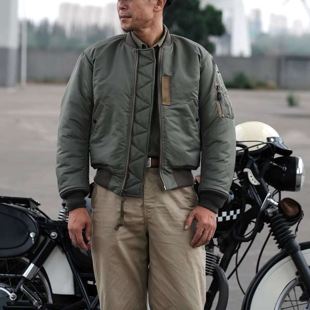 Bronson Ma-1 Bomber Flight Jacket Fall Winter Men's Military Coat Water Resistant