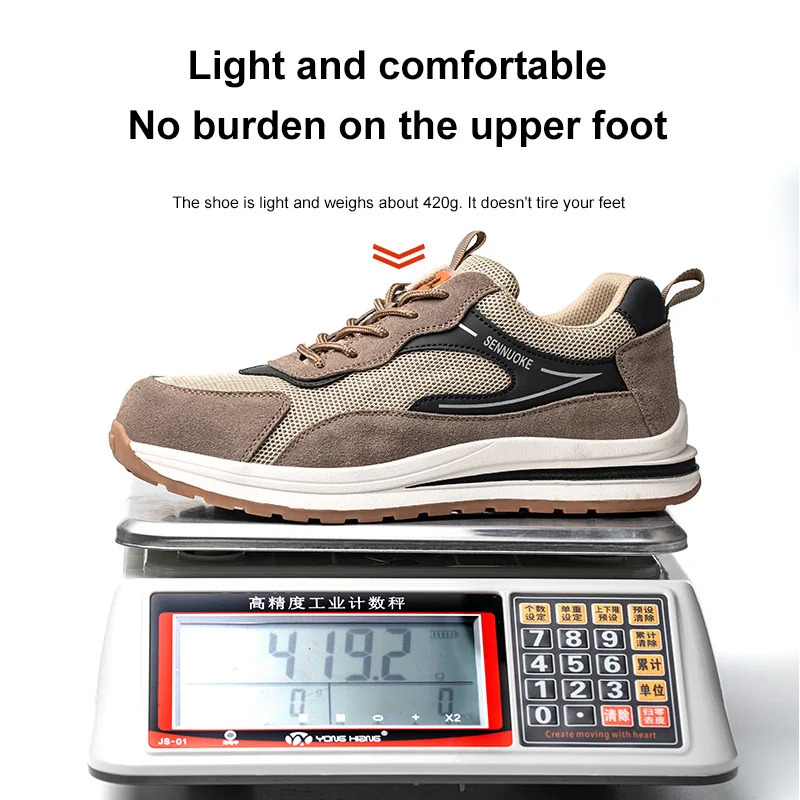Safety Shoes Sport Shoes Men for Work Sneakers Lightweight Steel Toes Tree Industria Safety Tennis 241031
