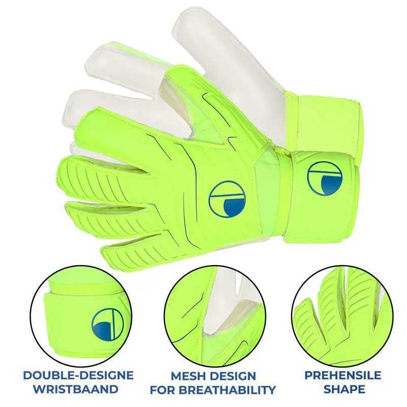 universal Goalkeeper Gloves Men Women Child Kids Football Soccer Goalie Gloves Non-slip Thicken Latex Glove Finger Save GuardXJ241030