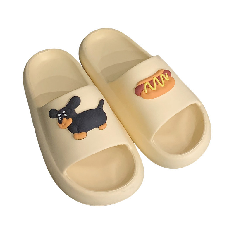 Soft cloud cartoon cute puppy slipper Women's slipper Men's slide shoes Indoor family platform slipper Women's summer beach non-slip sa