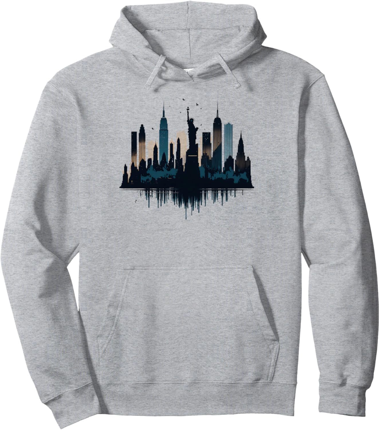 Hoodie for Mens Womens New York City Skyline Cityscape NYC Souvenir Gift Pullover Hoodie Graphic Hoodies sweatshirt Pullover Long Sleeve cool