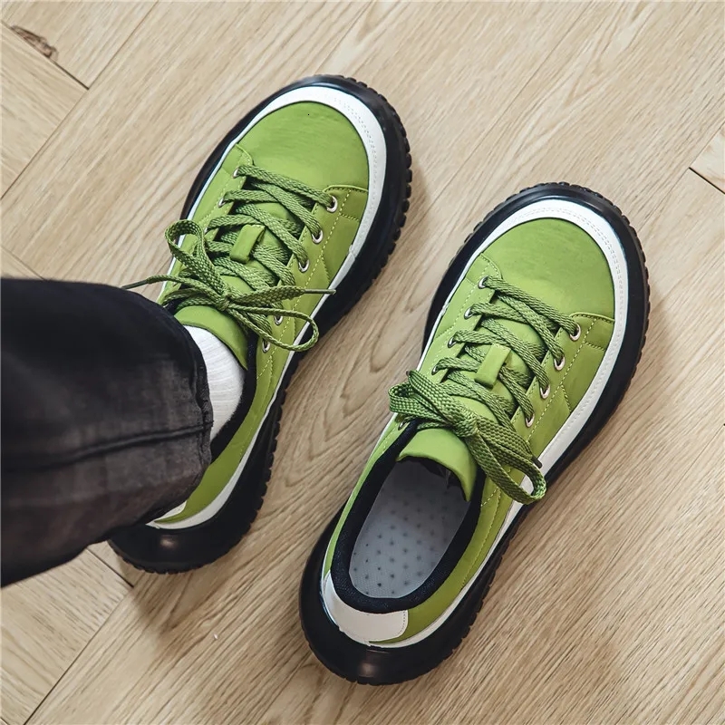 Spring Retro Canvas Large Toe Cap Men's Shoes Broad Ugly Cute Boots Comfortable Non-slip Wear Resistant Fashion Sneakers