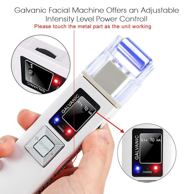 Wireless Galvanic Microcurrent Skin Firming Machine Facial Lifting Device Face Massage Roller Skin Tightening Skin Care Tools 241031