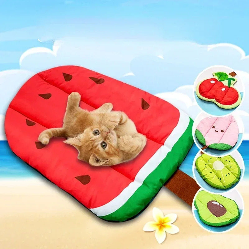Dog Mat Cooling Summer Pad Dogs Cat Blanket Sofa Breathable Cold Pet Bed Washable Small Medium Large Ice 241111