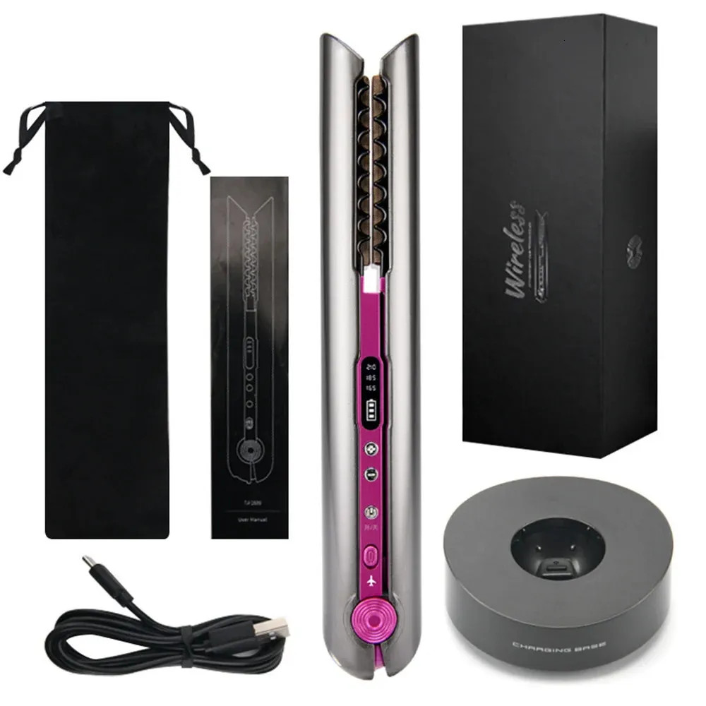 Wireless Straightener Mini Flat Usb Rechargeable Straightening Curg Iron Styg Tools Cordless Hair Curler