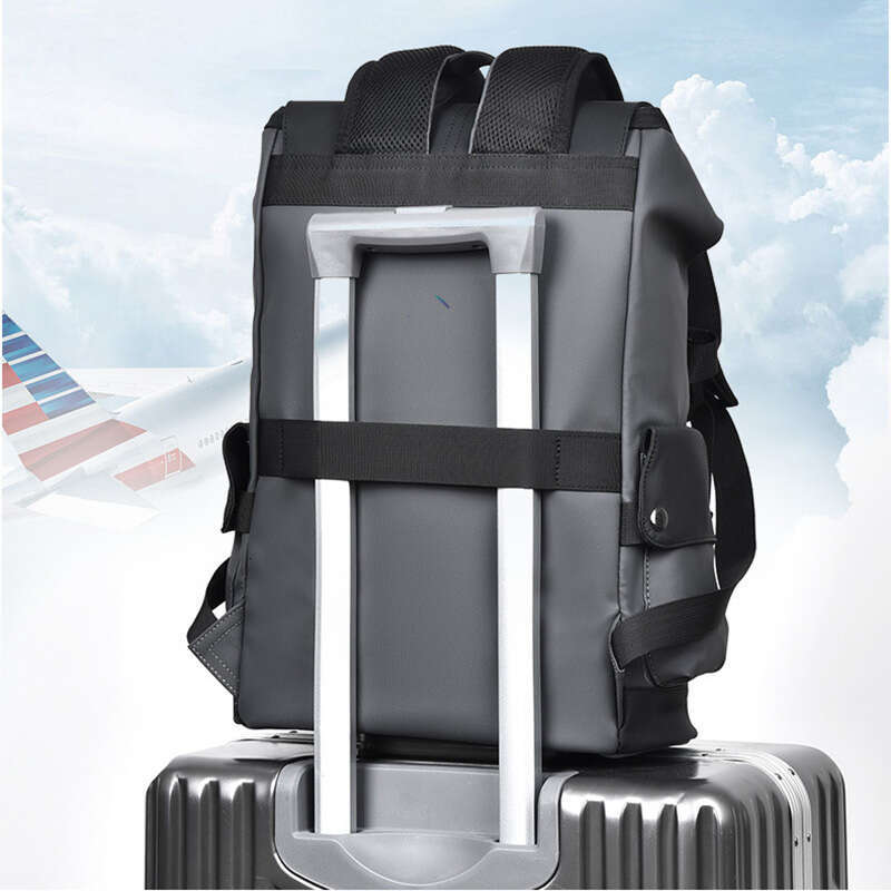 Men PU Leather Bagpack Large Laptop Backpac Male Schoolbag For Teenagers Boys Business Bags