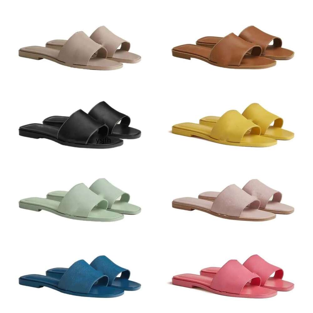 Classic flat Sandale designer slippers platform slides women slipper shoes bottom fur flip summer sandal real leather quality fashion classic wom