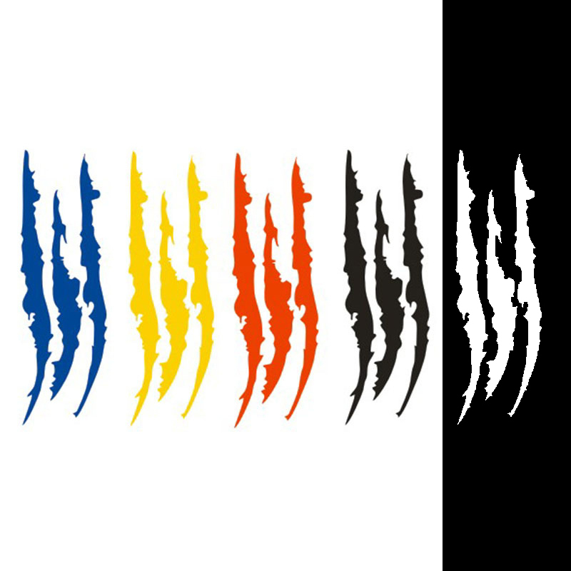 New Sticker Reflective Monster Claw Scratch Stripe Mar Headlight Auto Exterior Waterproof Vinyl Decal Car Accessories