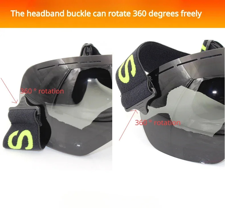 LIGHTWEIGHT Professional Ski Goggles Men WomenUV400 Adult Anti-fogSnowboard Skiing GlassesUltra-light Winter Snow Eyewear 241031