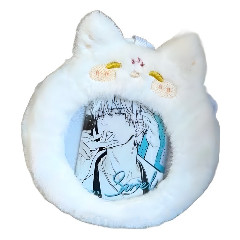 New designer cat fox plush bar wallet cute storage small pain relief bag transparent display food protection