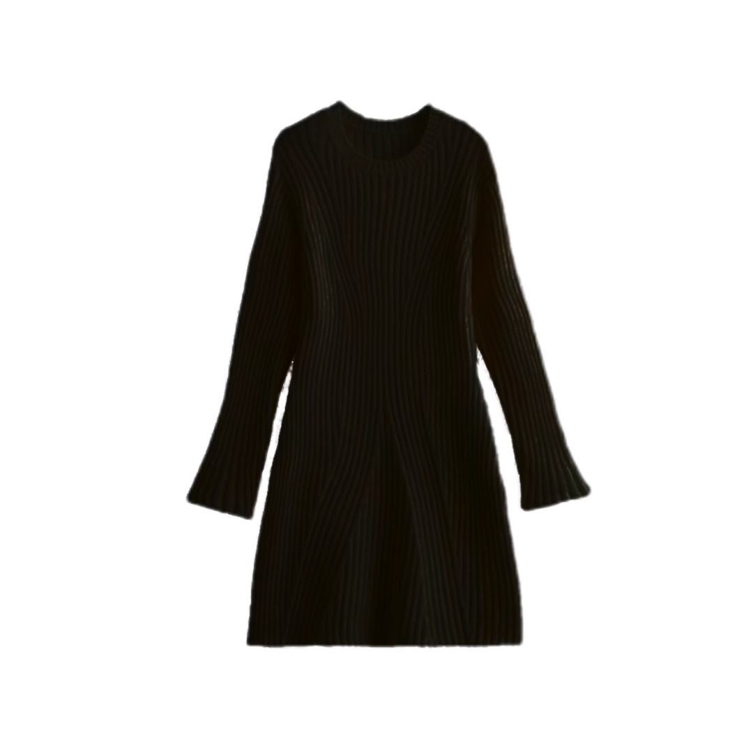 2023 autumn and winter new women's clothing, European American style fashionable thread knitted dress M6247