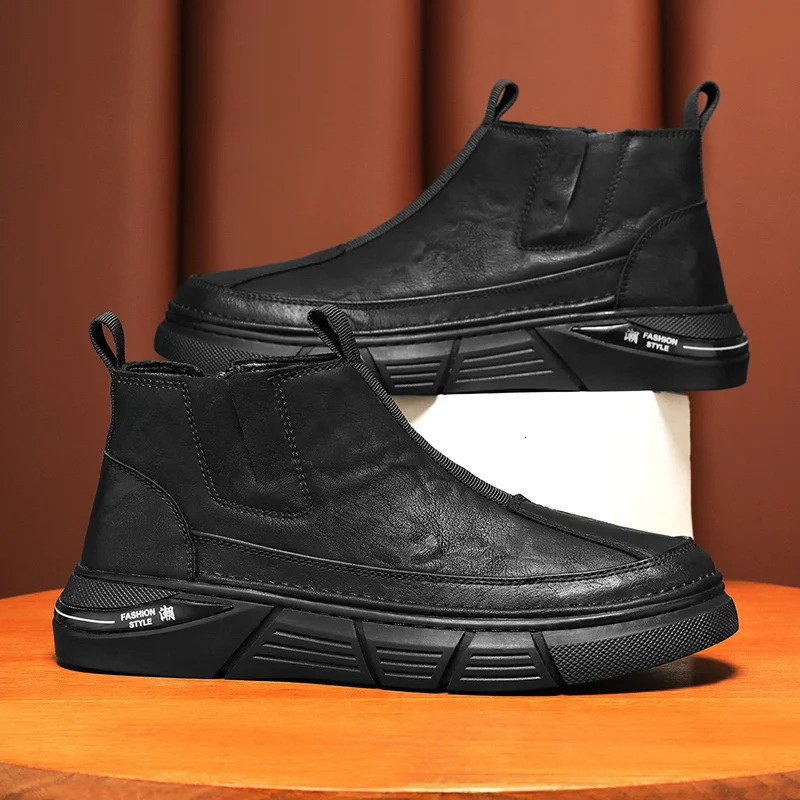 Mens bicycle mens winter high top anti slip wear-resistant waterproof spring and summer fashion fully matched 241031