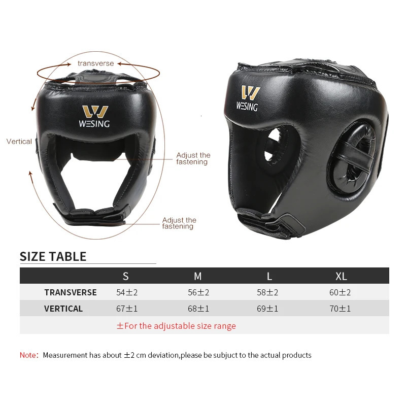 Wesing Boxing Head Guard Sanda Headgear Kickboxing Sparring Helmet Fighting Protector 241030 - view 6